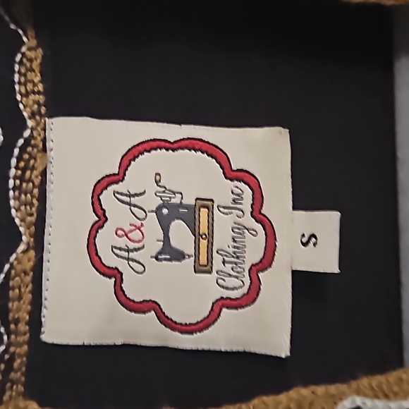 A&A Clothing Inc. Embroidered Bright Floral Open Cardigan Women Small - Picture 7 of 8